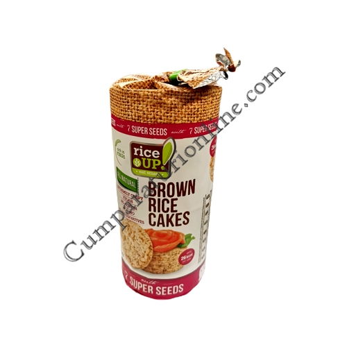 Rondele de orez brun cu 7 seminte fara gluten Rice Up 120 gr.